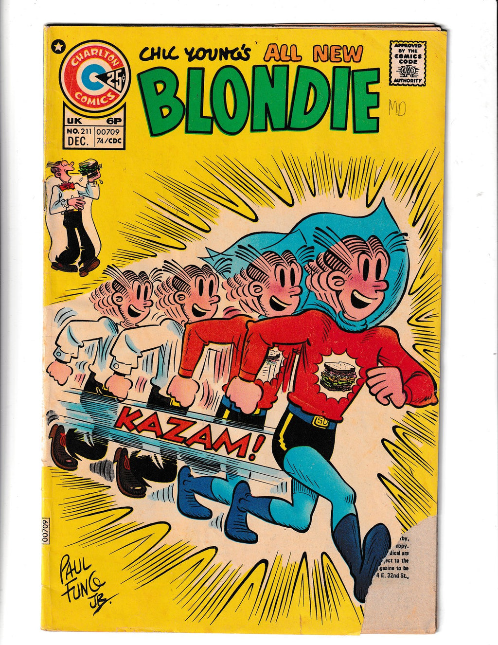 Blondie Comics #211 (1974) Charlton Comics