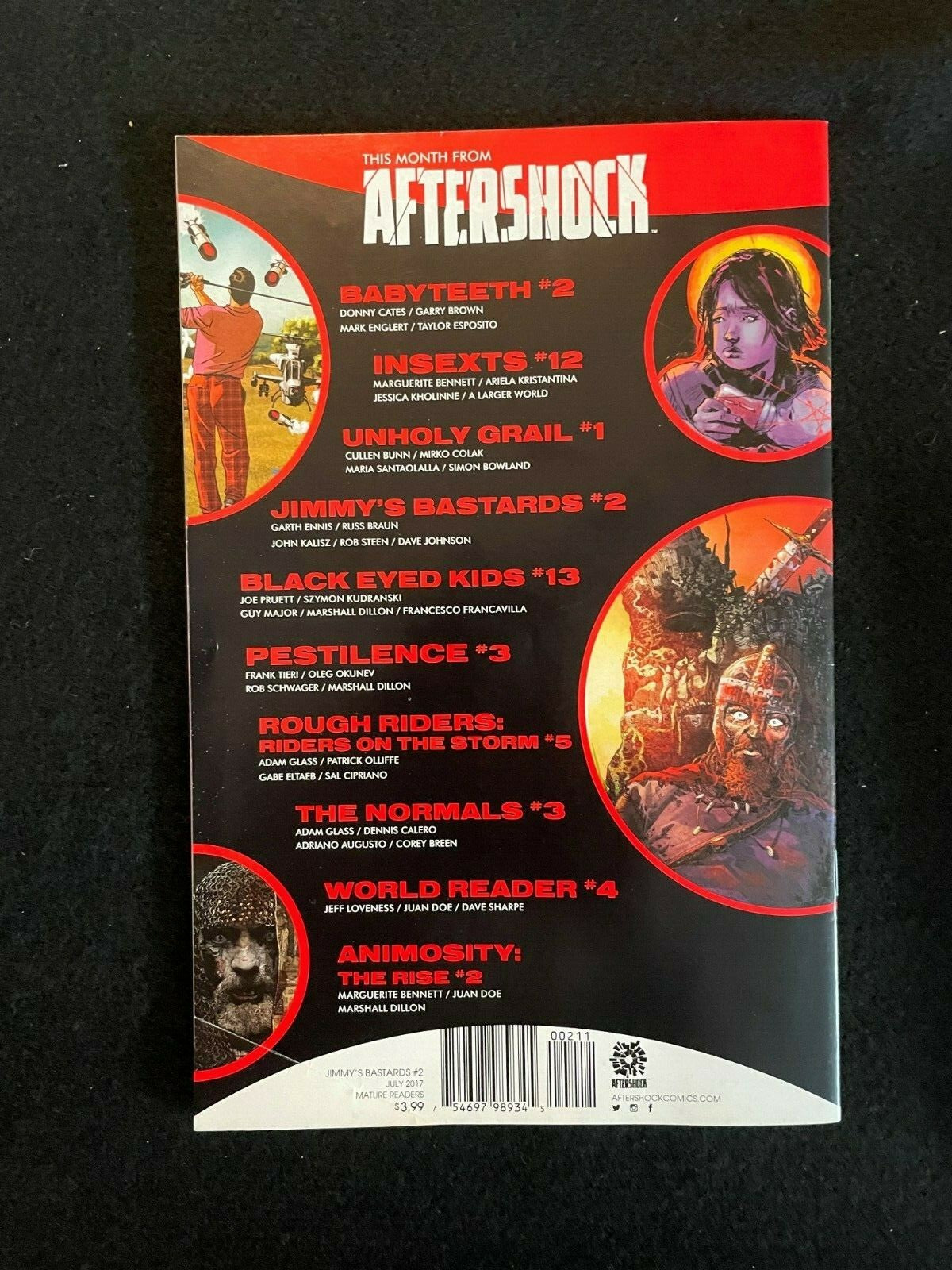 Jimmy's Bastards #2 July 2017 Aftershock Comics