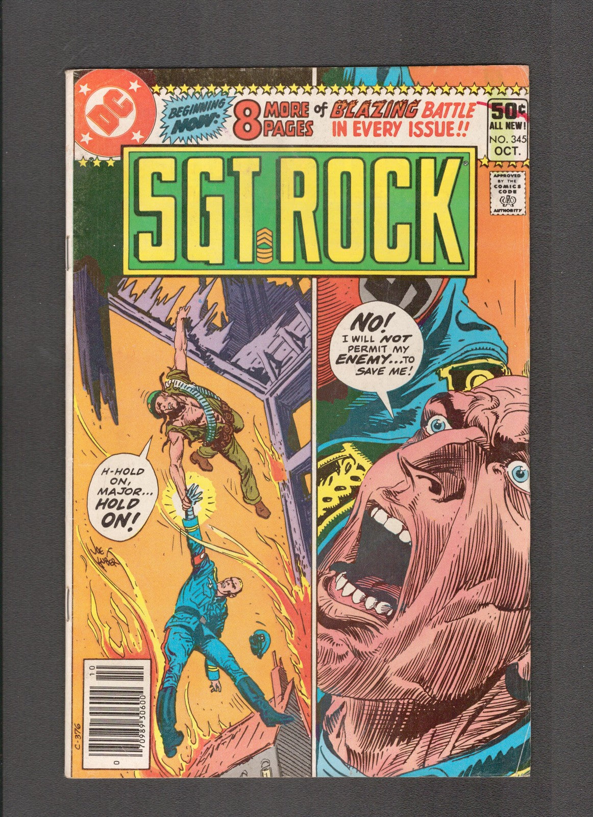 SGT. Rock #345 (1980) Joe Kubert DC Comics