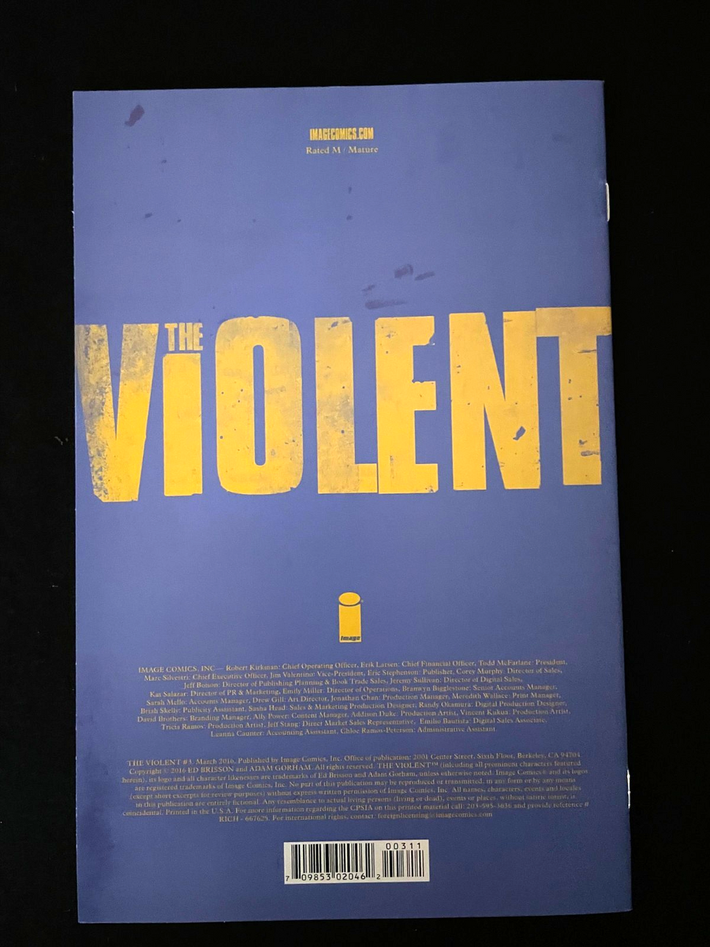 Violent - Complete Set of 5 #1-5 (2015/16) Image