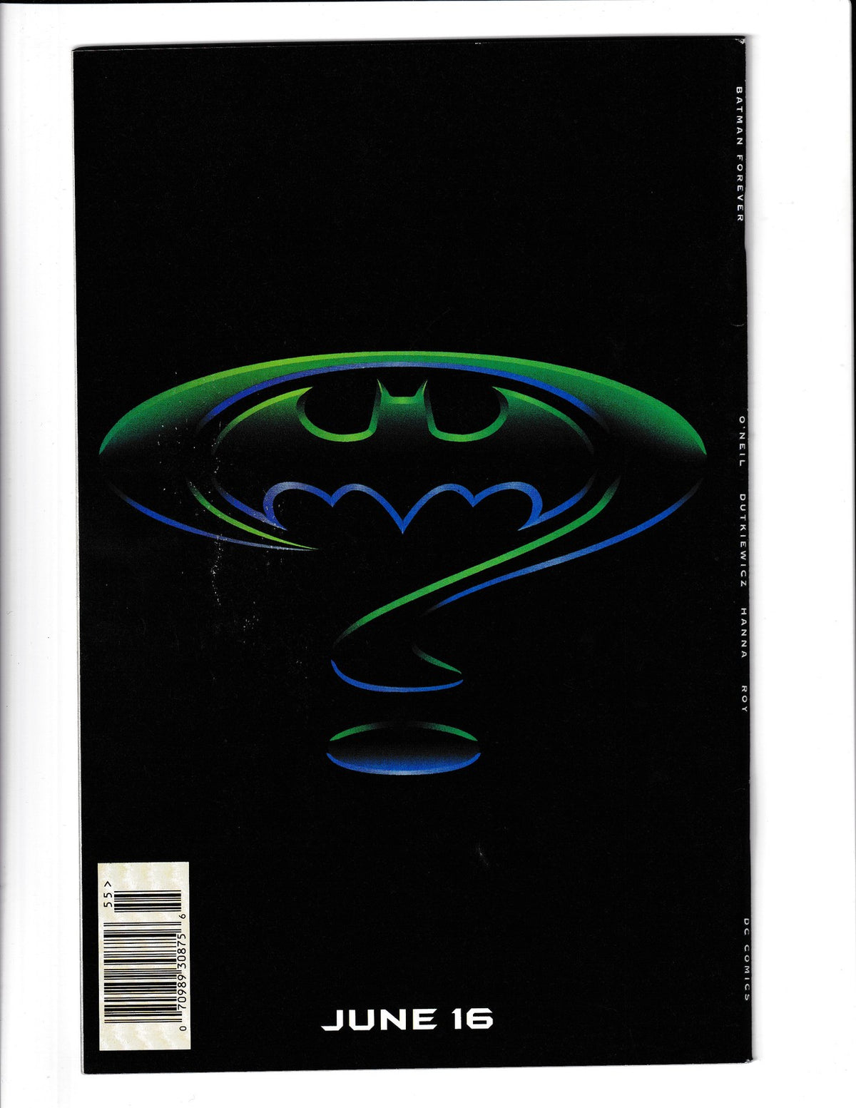 Batman Forever #1 (1995) Newsstand Edition DC Comics