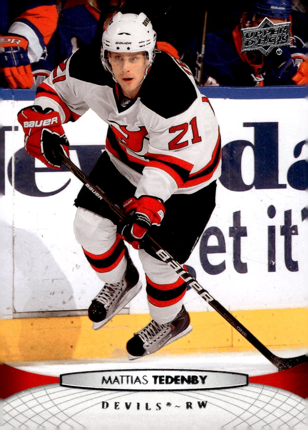 2011-12 Upper Deck #90 Mattias Tedenby Hockey New Jersey Devils