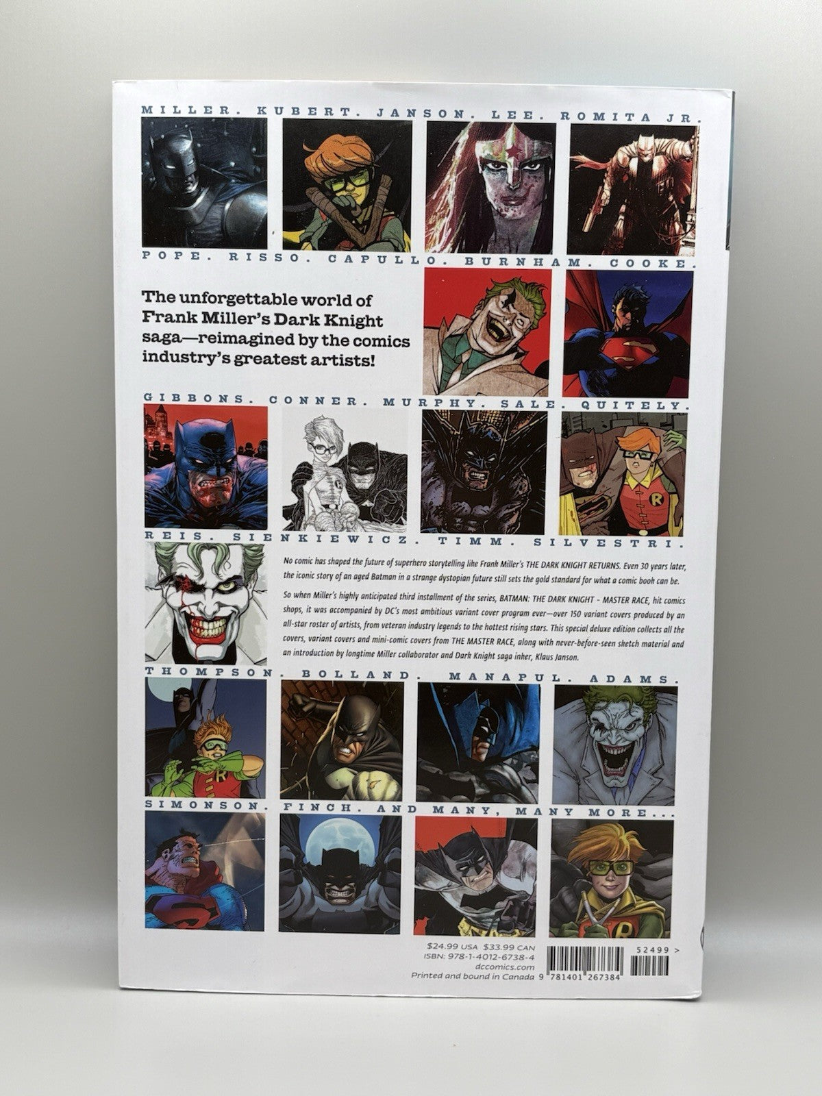 Batman The Dark Knight: Master Race - The Covers Deluxe Edition (2017) DC Comics