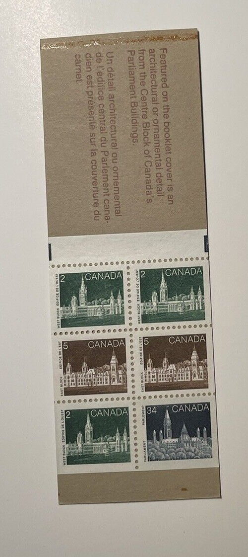 1985 Canada BK 88b Stamps Mint Never Hinged -Rolland Paper - Indian Mask