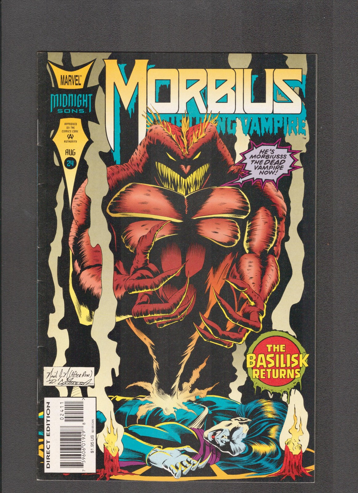 Morbius the Living Vampire #24 (1994) Basilisk Marvel Comics