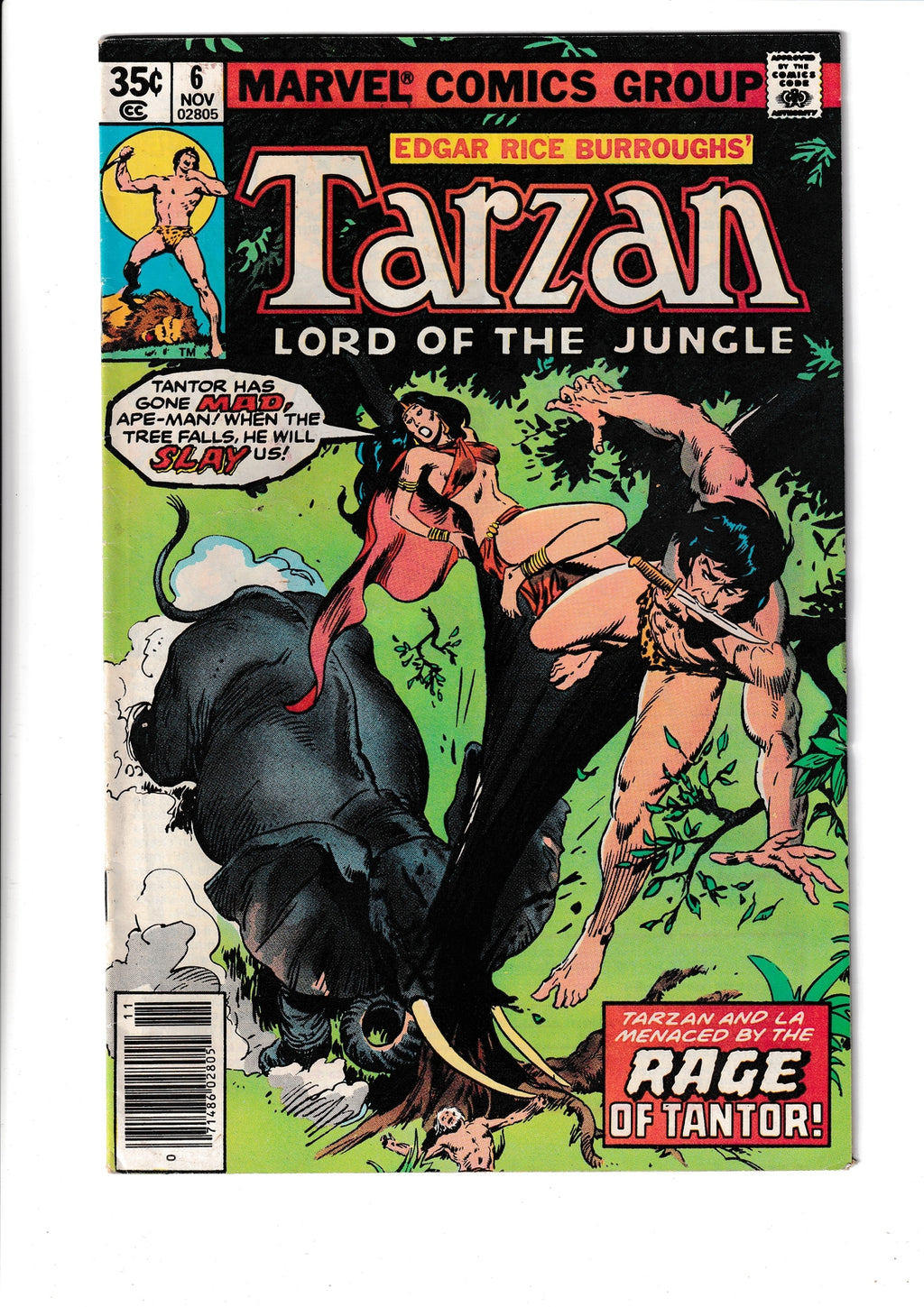 Tarzan #6 (1977) Marvel Comics SKU:254