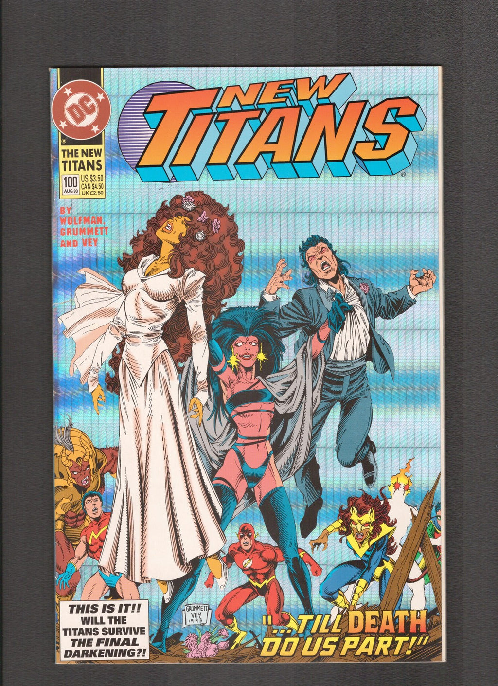 New Titans #100 (1993) Foil Cover DC Comics