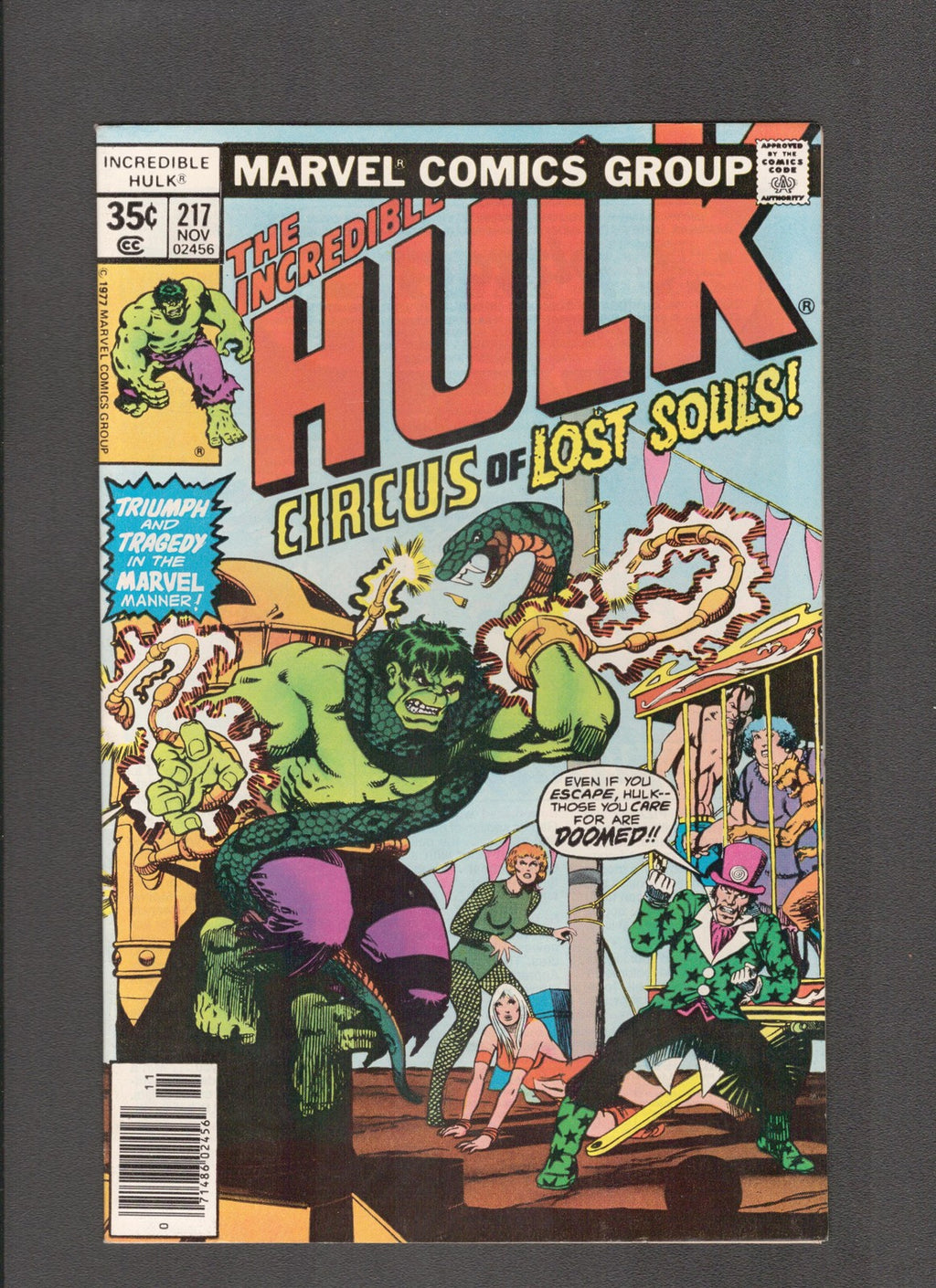 Incredible Hulk #217 (1977) Sal Buscema, Ernie Chan, Jim Starlin Marvel Comics