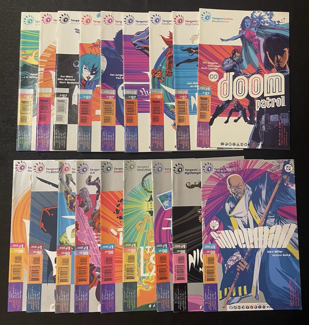 Tangent Comics Complete Set of 18 One-Shots (1997-98) Joker, Superman, Flash