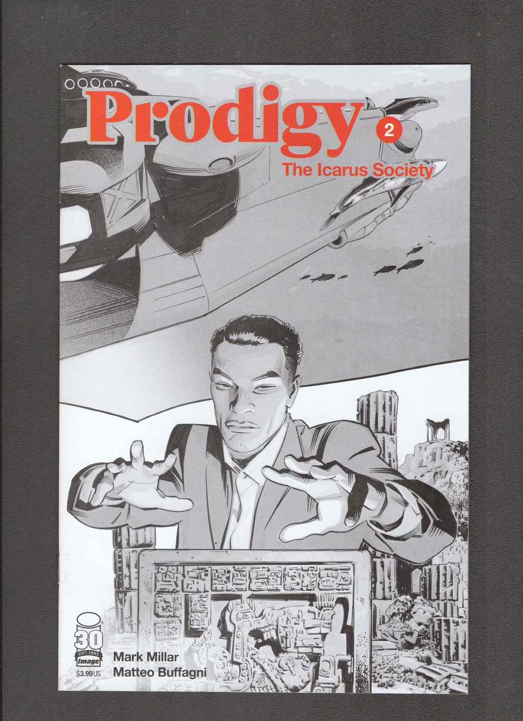 Prodigy The Icarus Society #2B (2022) Matteo Buffagni Black & White Image Comics
