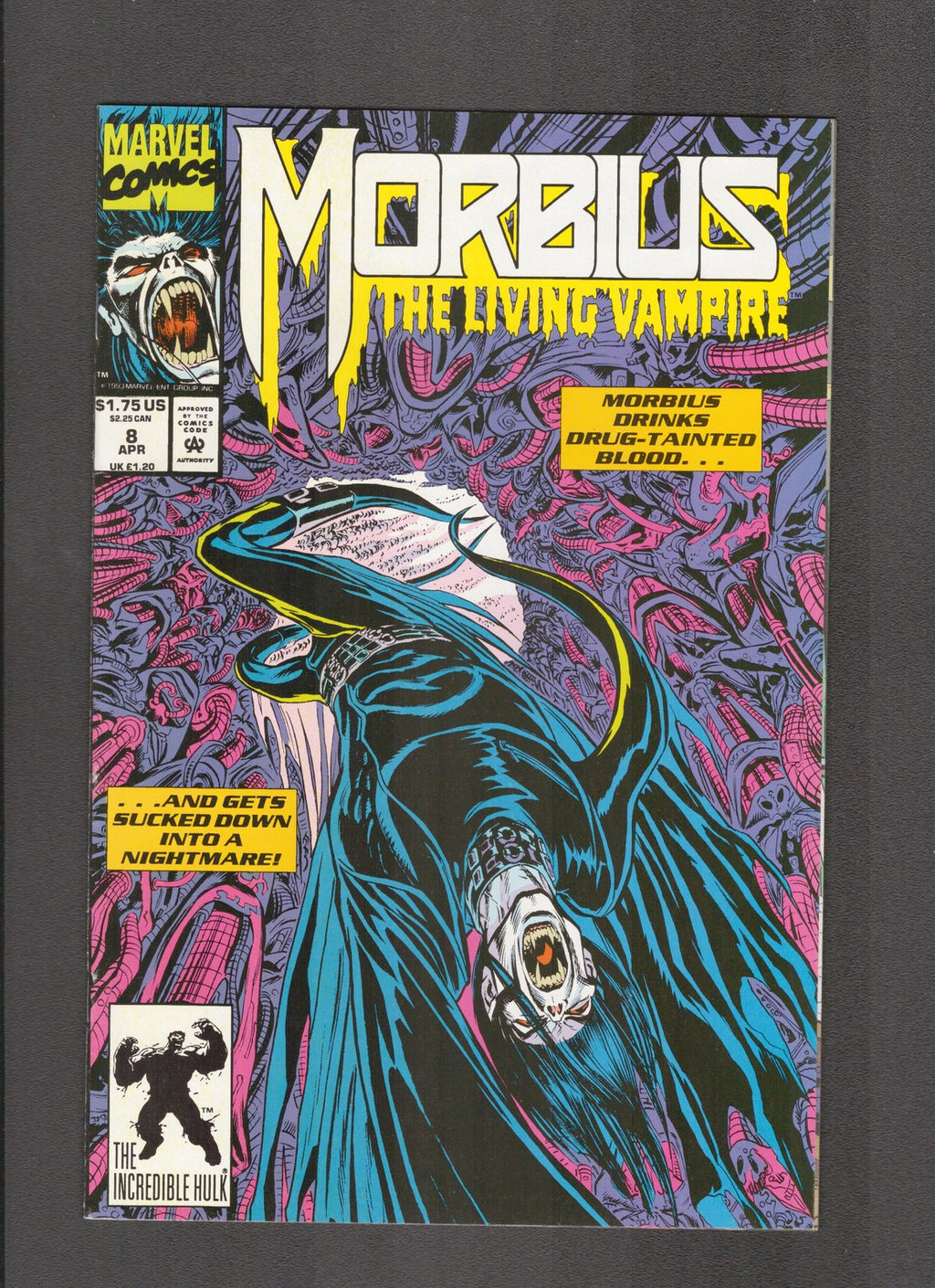 Morbius the Living Vampire #8 (1993) Ron Wagner Marvel Comics