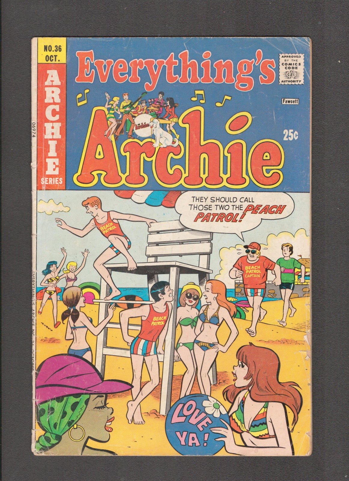 Everything's Archie #36 (1974) Beach Scene Archie Comics