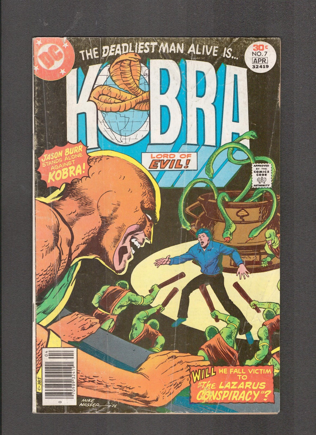 Kobra #7 (1977) Joe Rubenstein DC Comics