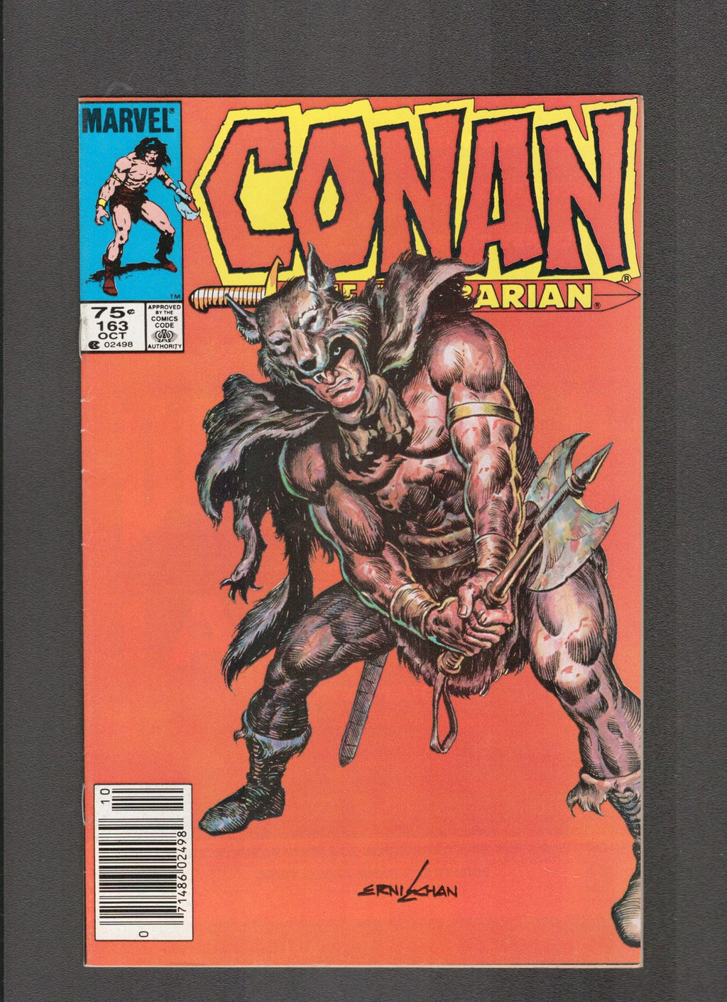 Conan the Barbarian #163 (1984) 75c CDN Newsstand Marvel Comics