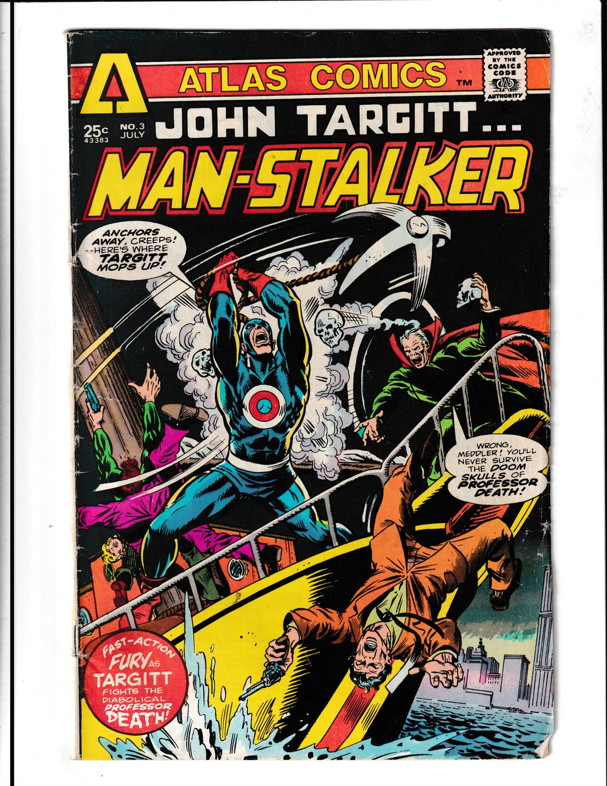 John Targitt #3 (1975) Man-Stalker Atlas Comics