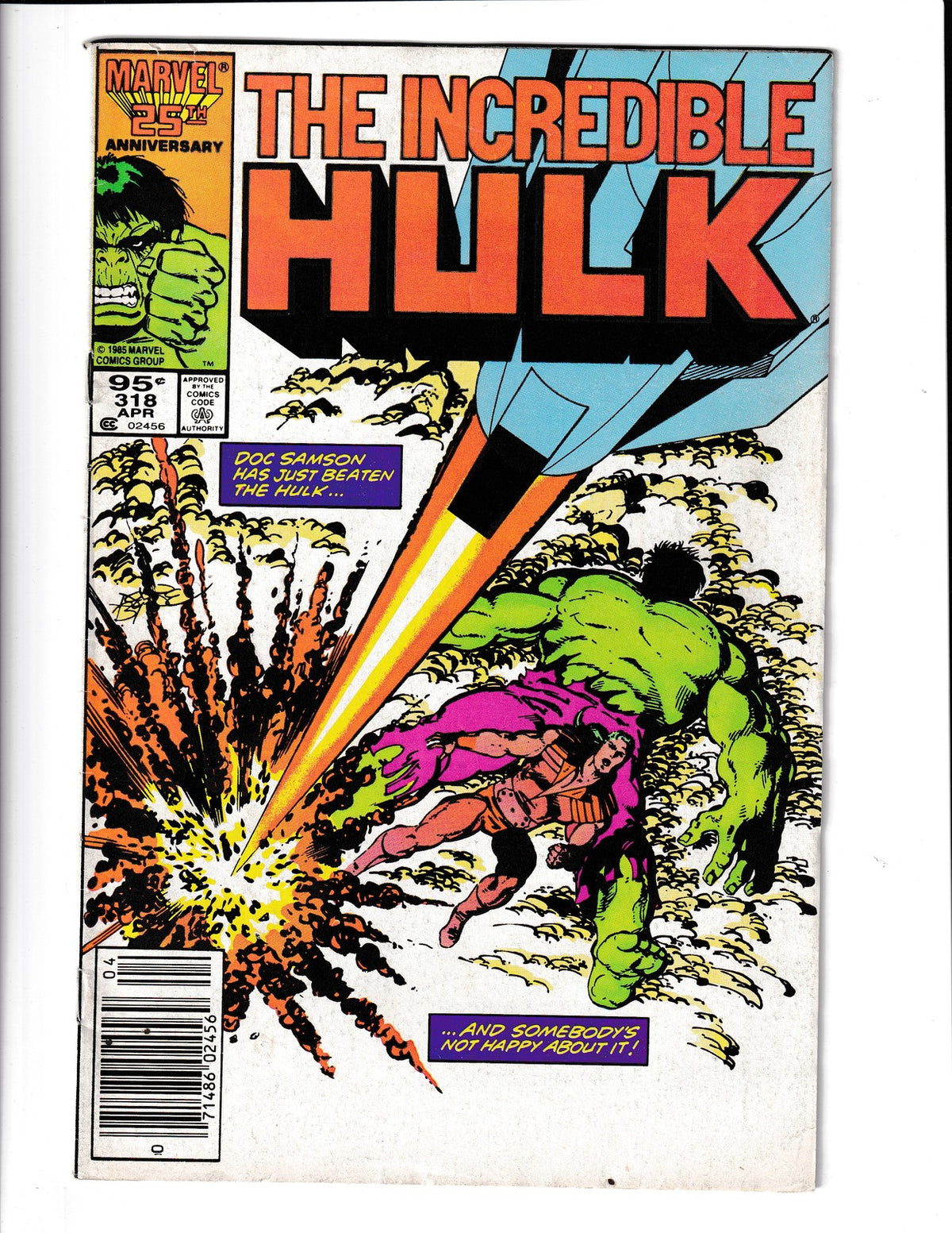 Incredible Hulk #318 (1986) John Byrne Cover Marvel Comics