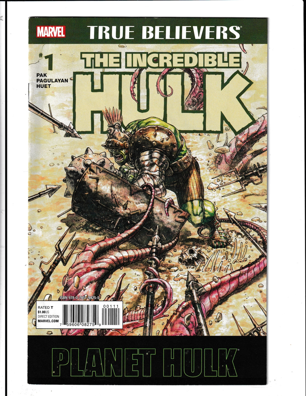 True Believers: The Incredible Hulk #1 (2015) Planet Hulk Marvel Comics