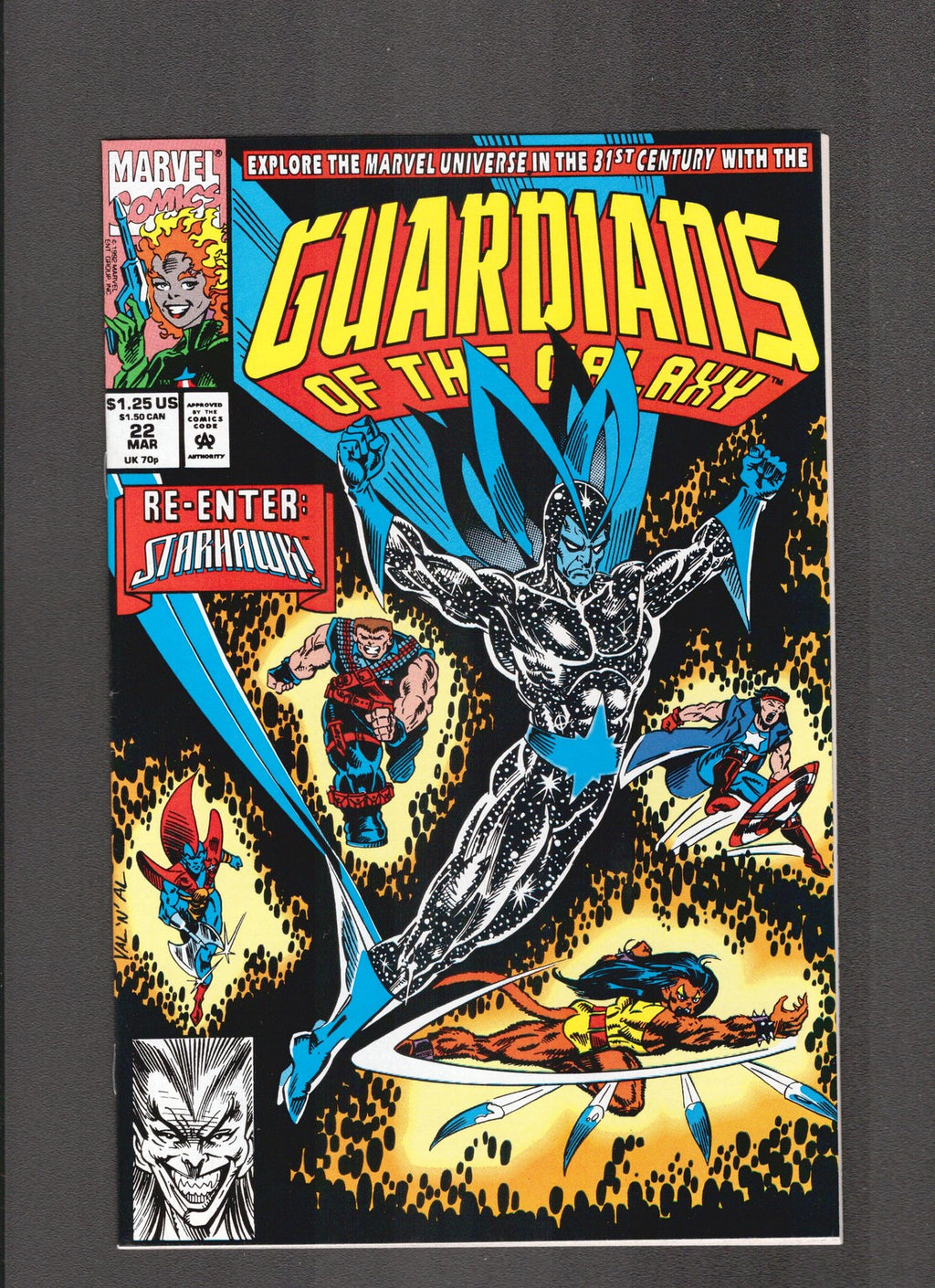 Guardians of the Galaxy #22 (1992) Jim Valentino Marvel Comics