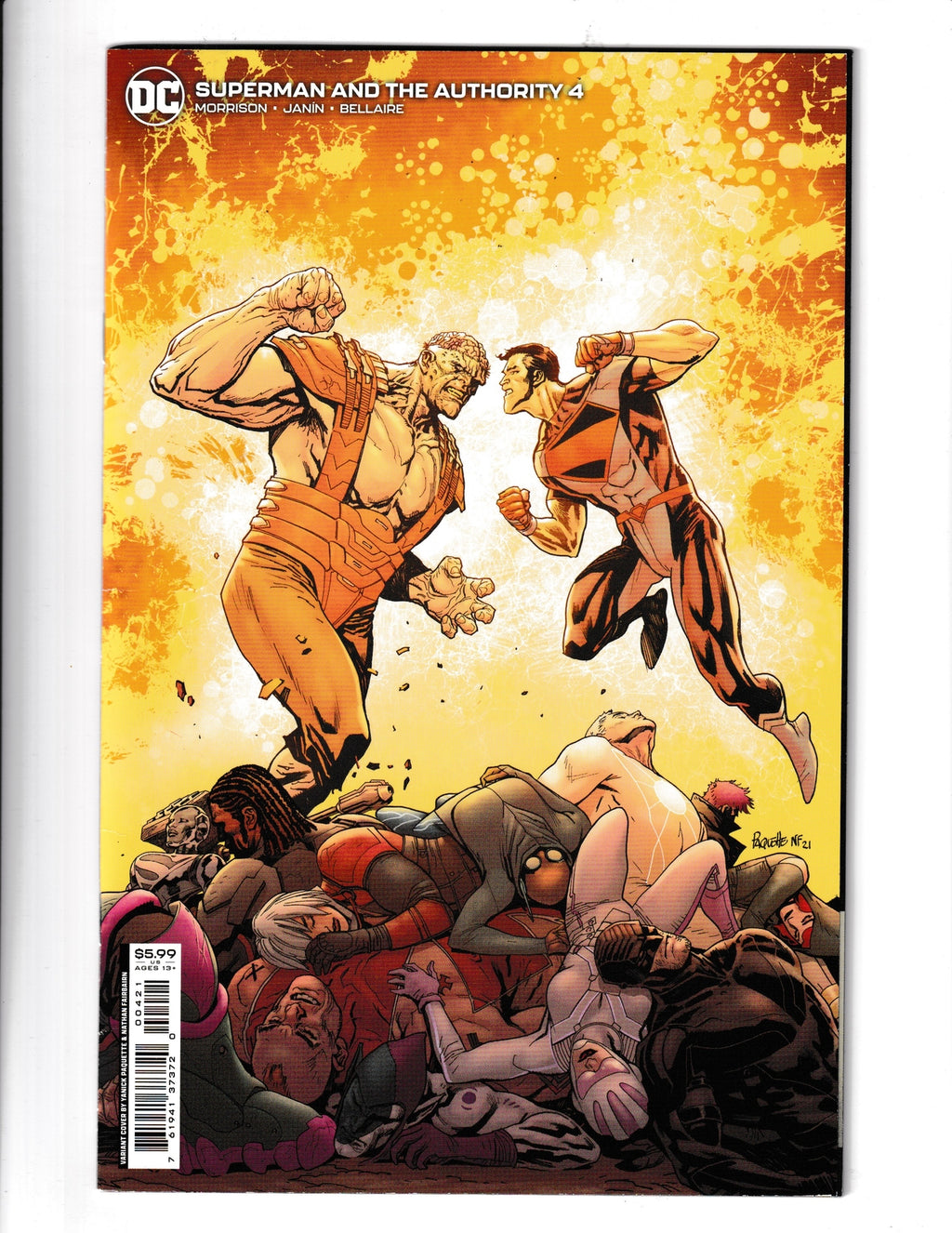 Superman and the Authority #4B (2021) Yanick Paquette Card Stock DC Comics