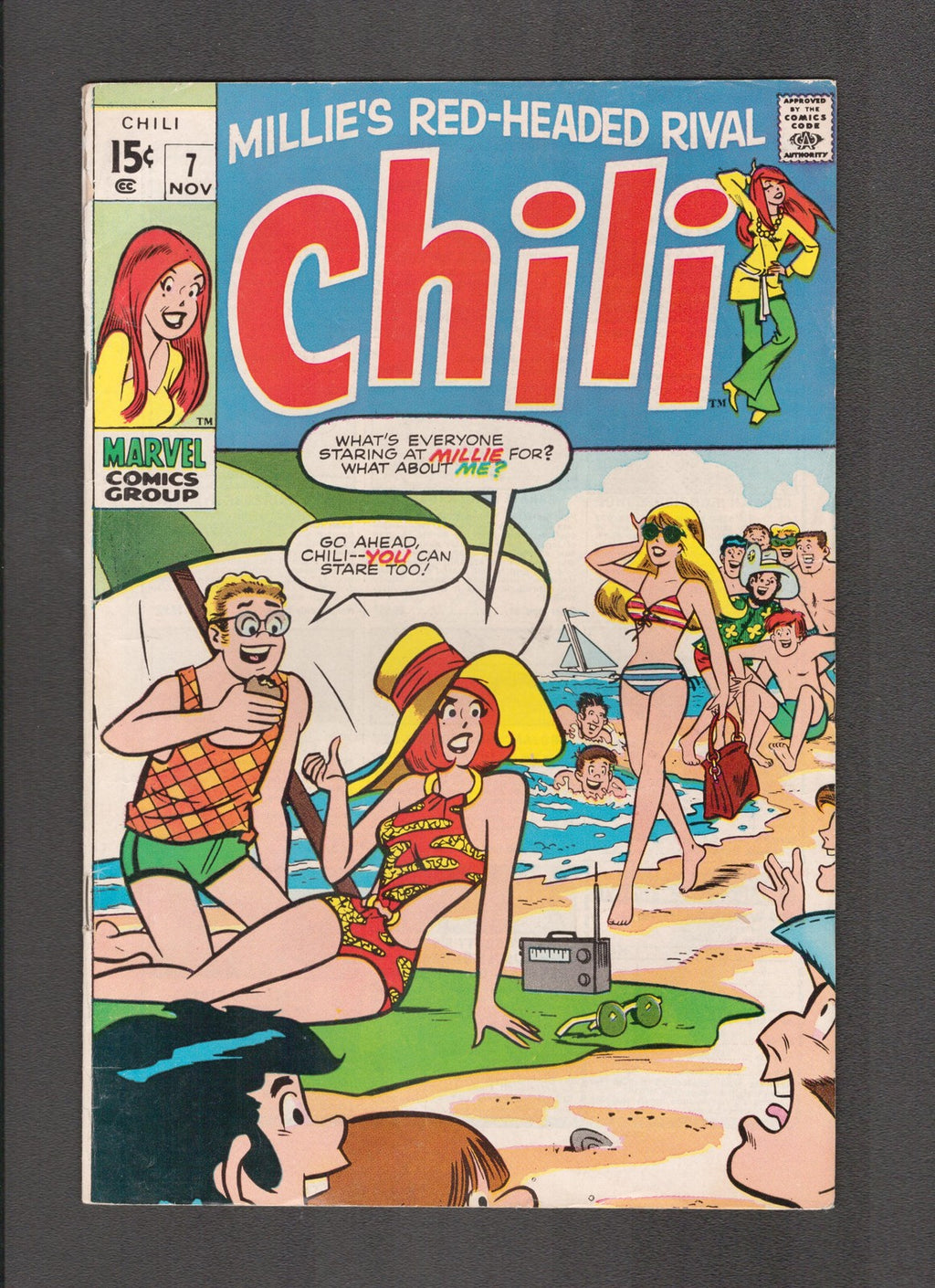 Chili #7 (1969) Beach Cover Marvel Comics