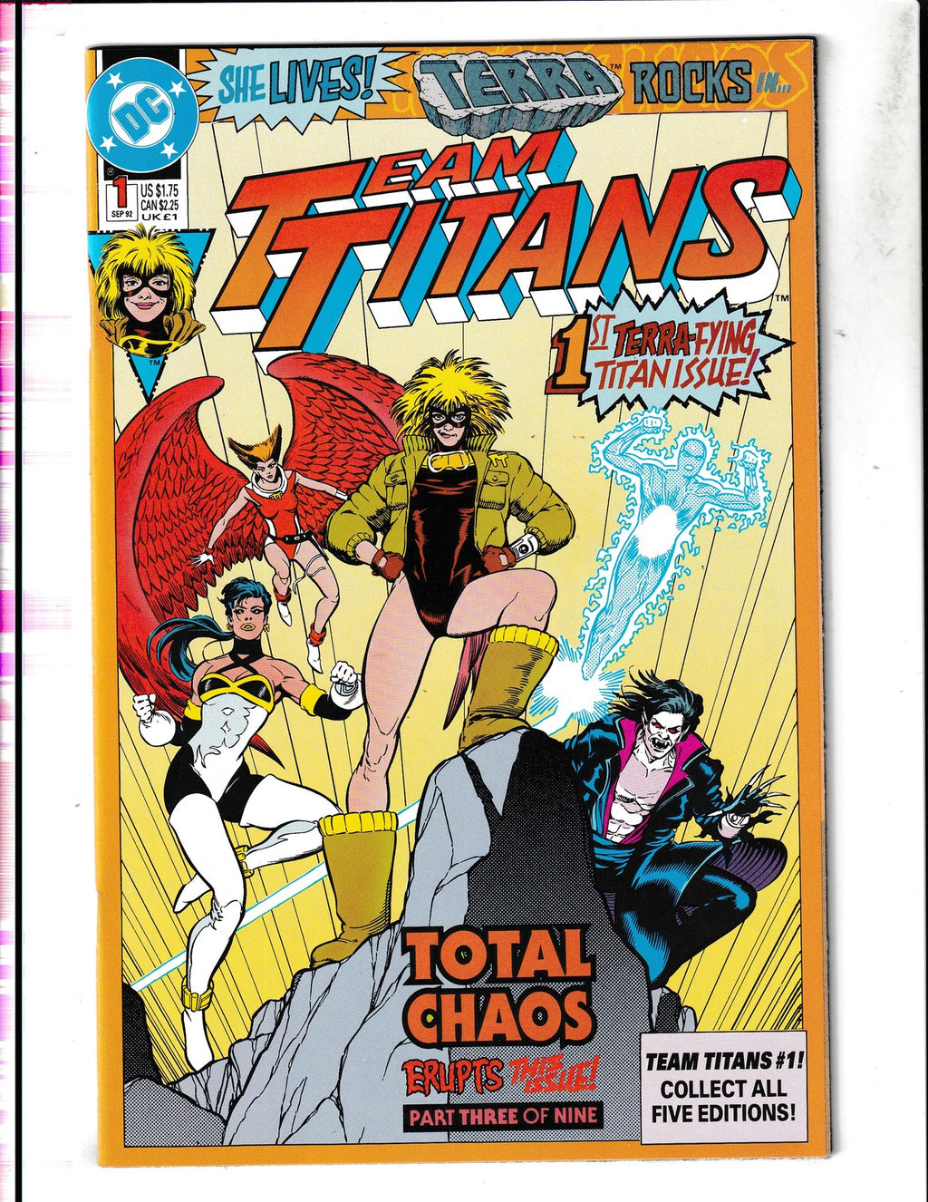 Team Titans #1 (1992) Terra Cover DC Comics