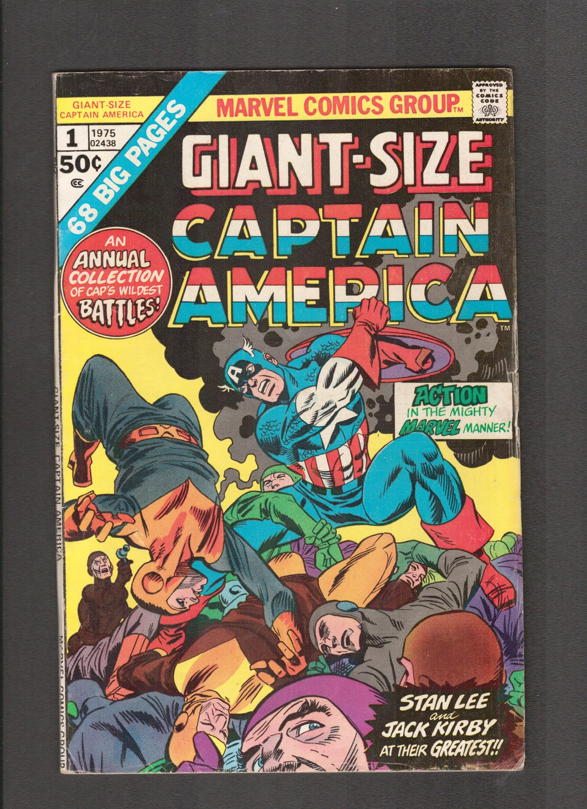 Giant-Size Captain America #1 (1975) Ayers Gil Kane Jack Kirby Marvel Comics