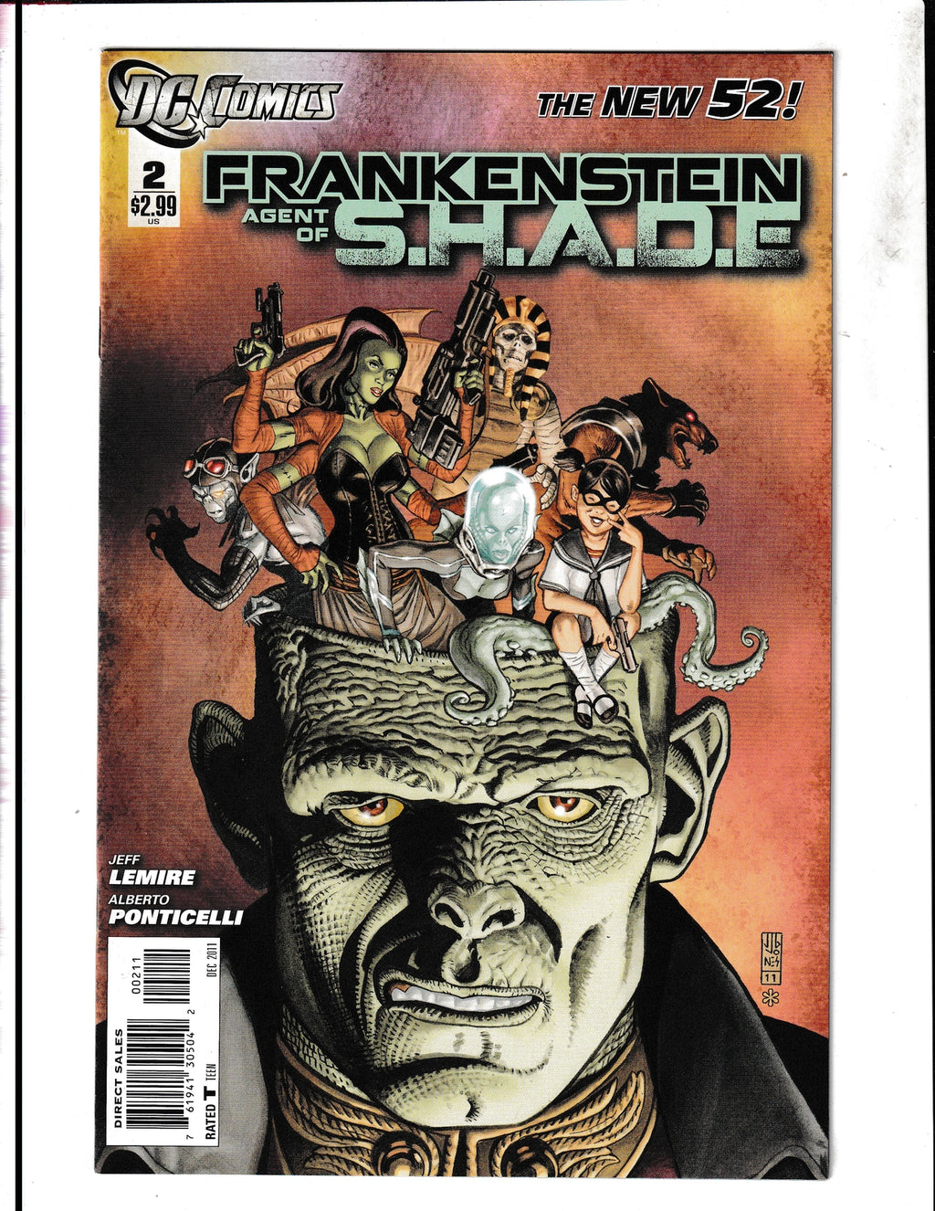 Frankenstein: Agent of S.H.A.D.E. #2 (2011) Higher Grade DC Comics