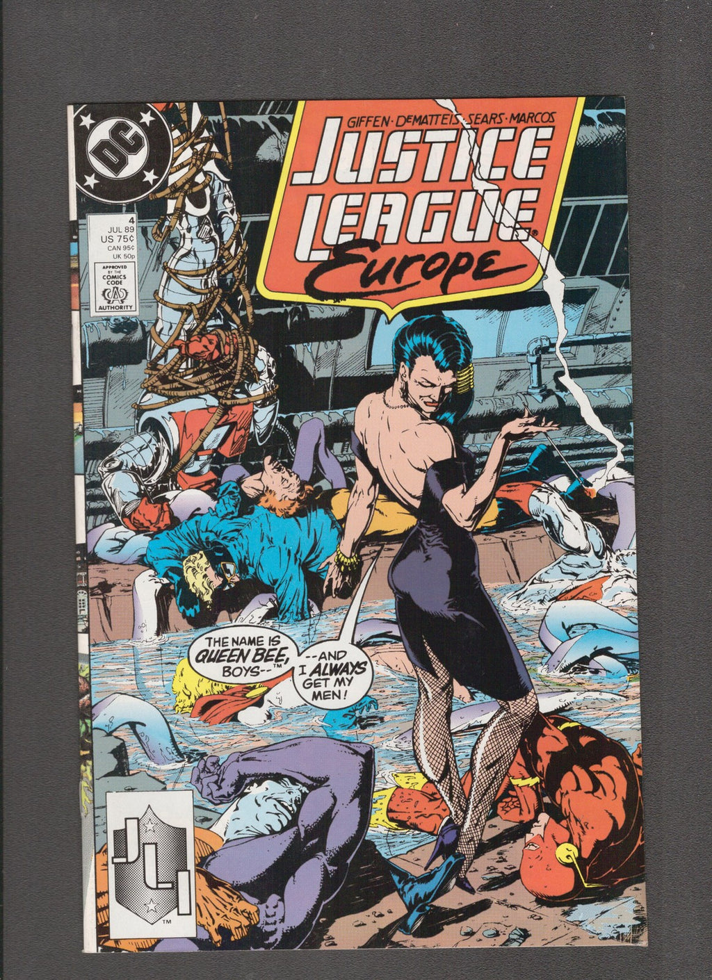 Justice League Europe #4 (1989) Bart Sears DC Comics
