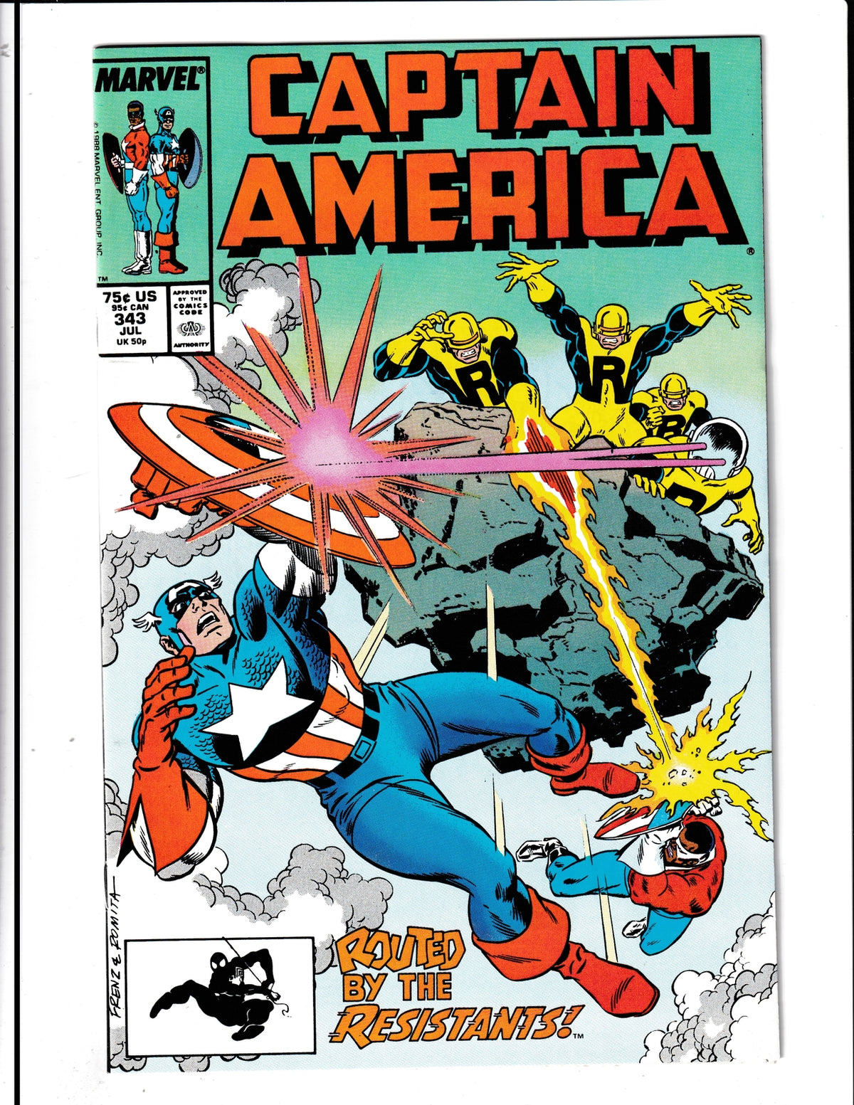 Captain America #343 (1988) Marvel Comics