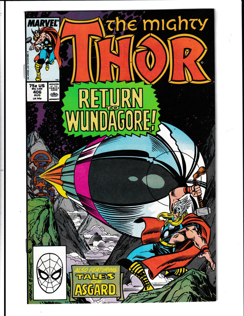 Thor #406 (1989) Higher Grade Marvel Comics