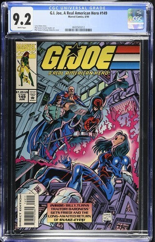 G.I. Joe: A Real American Hero #149 CGC 9.2 (1994) Hama Graded Marvel Comics