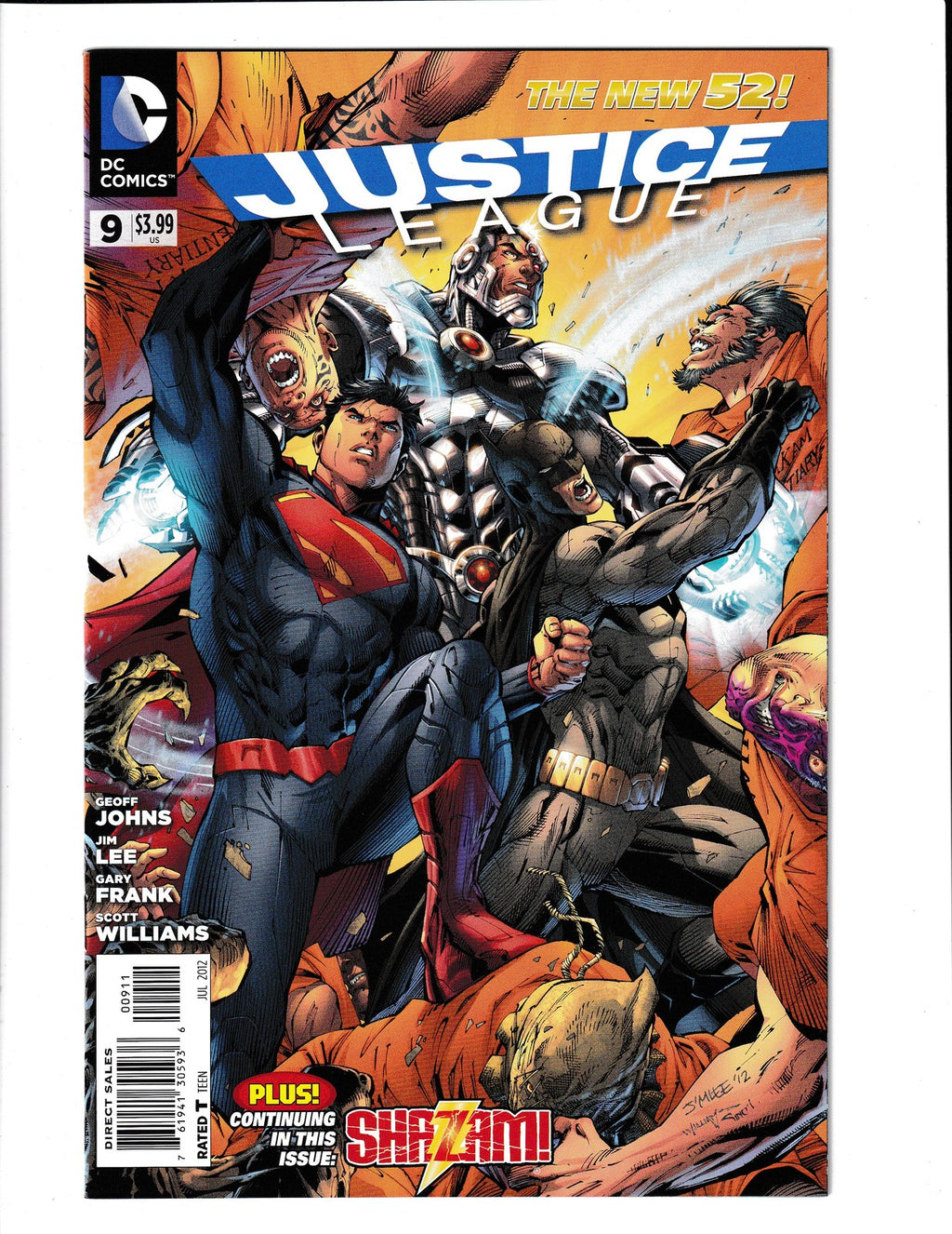 Justice League #9 (2012) Higher Grade - Jim Lee DC Comics