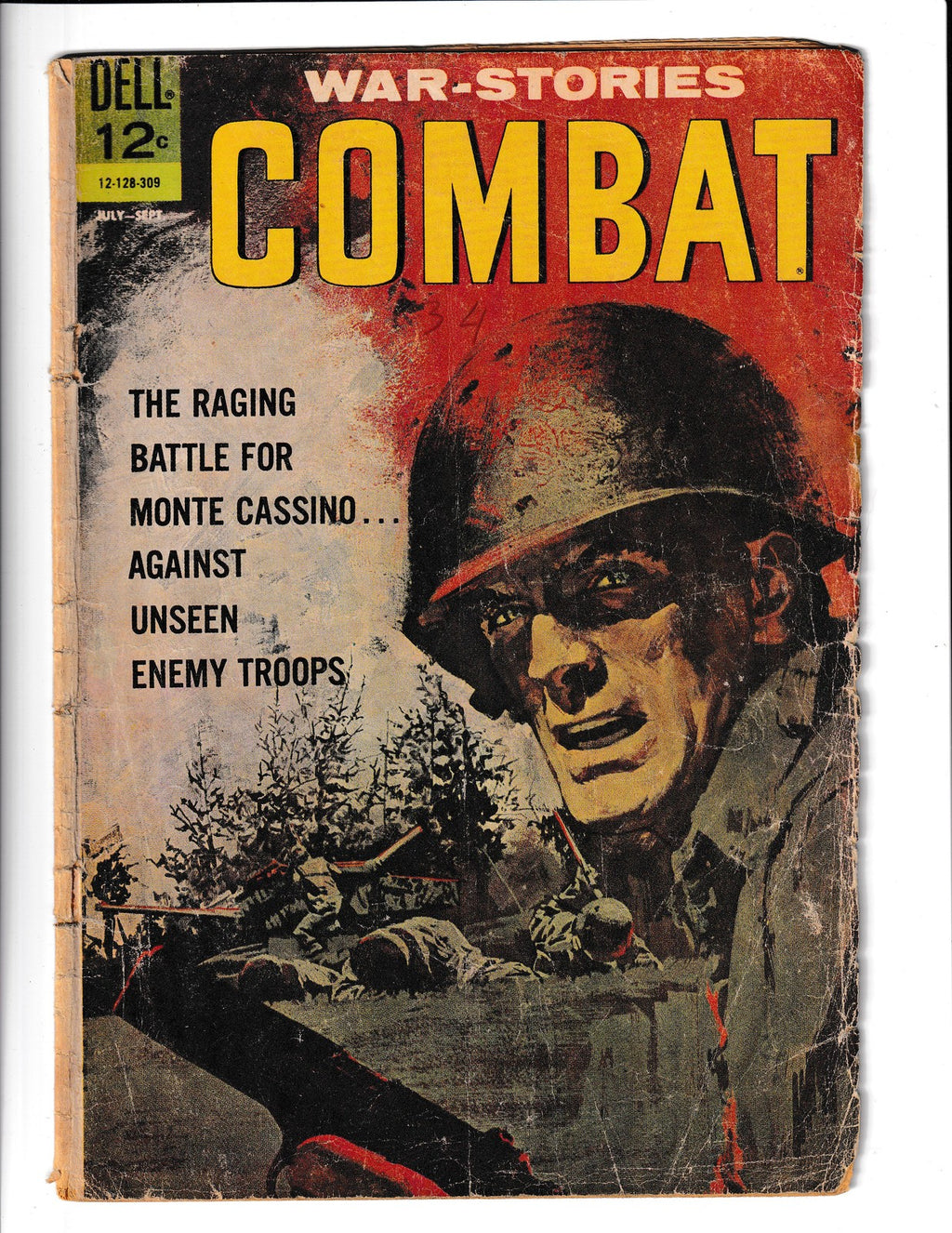 Combat #8 (1963) Low Grade Book is actully #9 but error Dell Comics