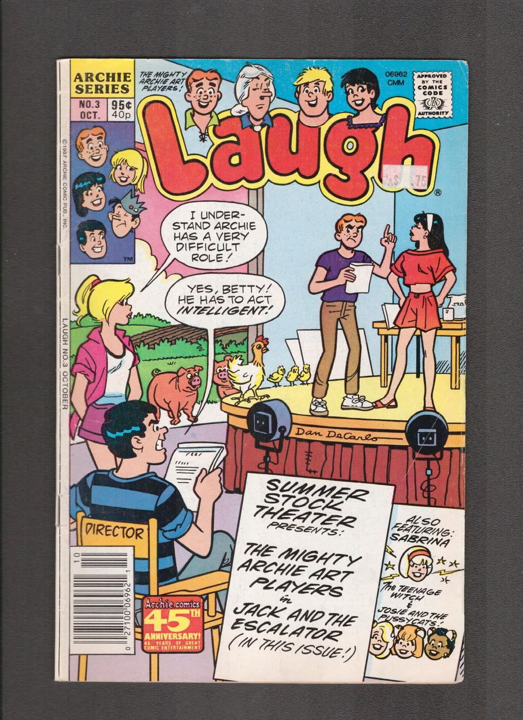 Laugh Comics #3 (1987) Canadian Newsstand Archie Comics
