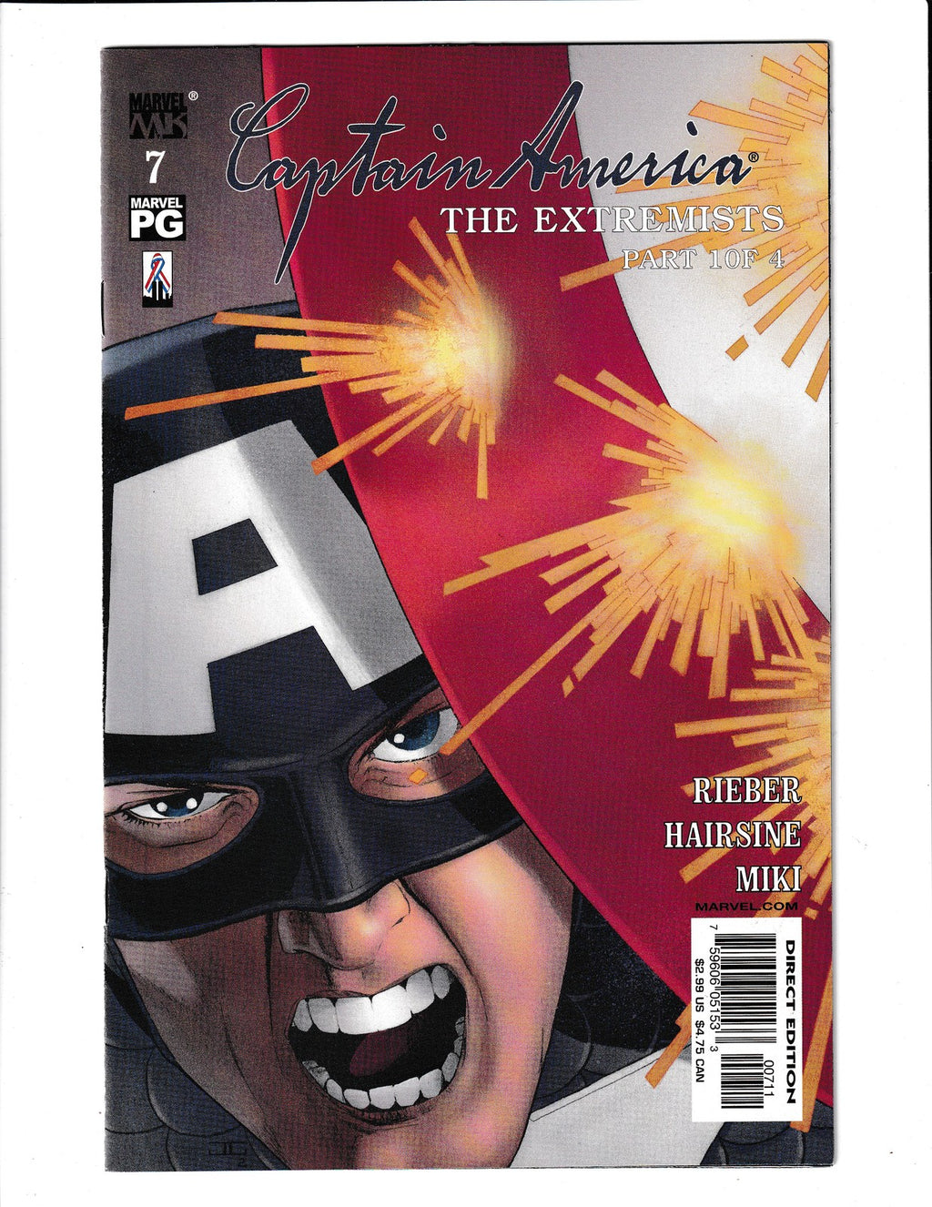 Captain America #7 (2003) Marvel Knights Comics