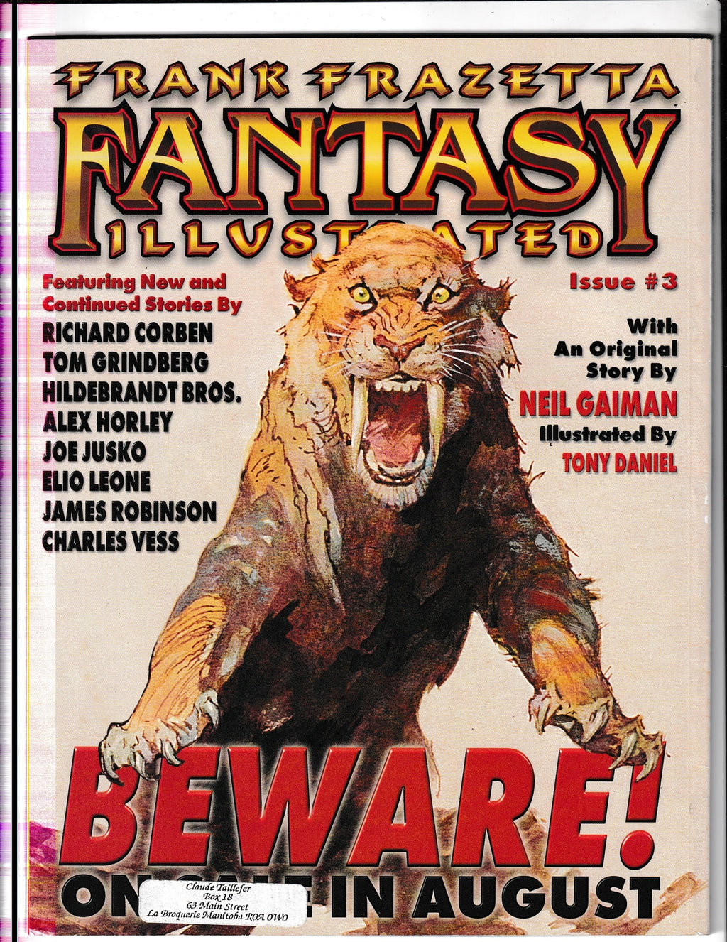 Frank Frazetta Fantasy Illustrated #2 (1998) Quantum Cat Comics