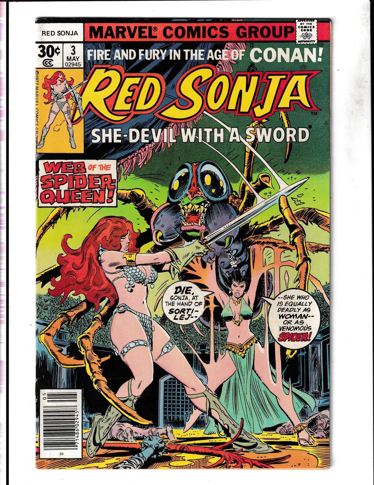 Red Sonja #3 (1977) Marvel Comics SKU:1631