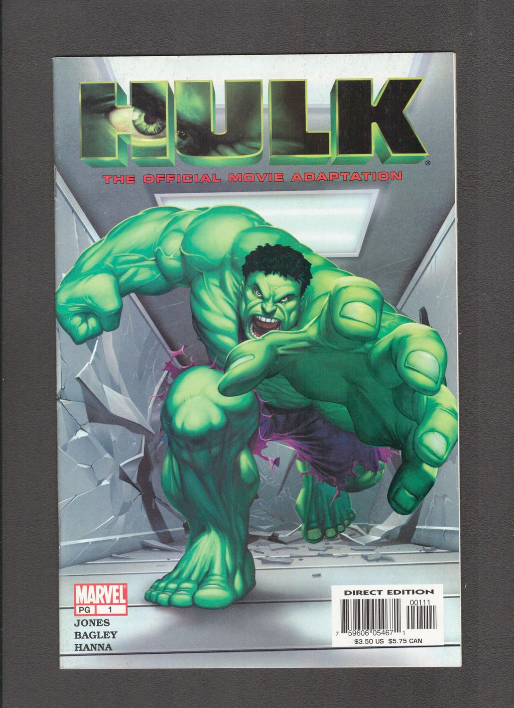 Hulk: The Movie Adaptation #1 (2003) Scott Hanna Marvel Comics