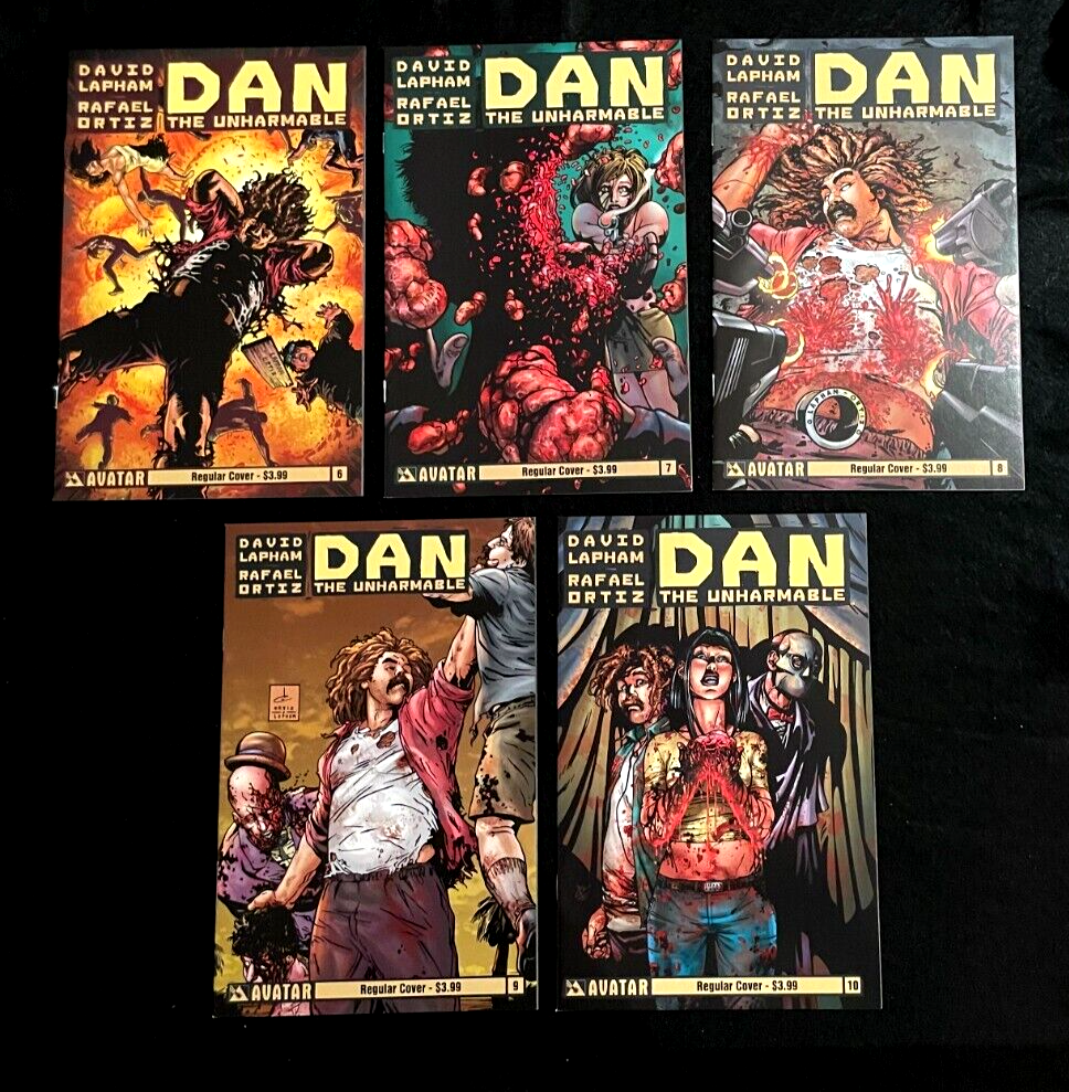 Dan the Unharmable 6-10 (2012-13) Run of 5 Avatar Comics