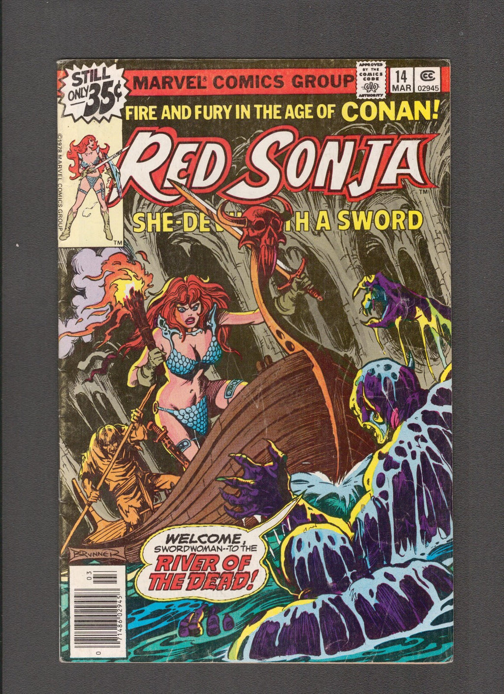 Red Sonja #14 (1979) Frank Thorne, Roy Thomas, Archie Goodwin Marvel Comics