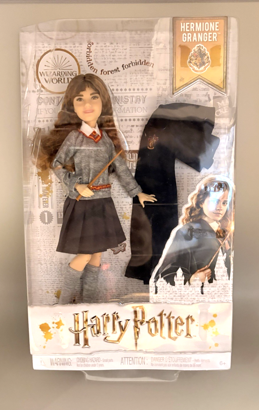 Hermione Granger Wizarding World Action Figure, Harry Potter NIB Mattel