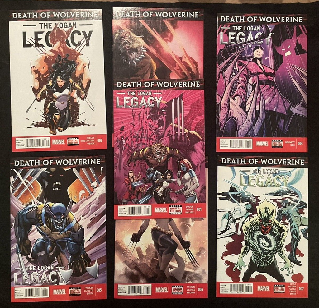 The Logan Legacy - Death of Wolverine 1-7 FULL SET (2014) Complete Run