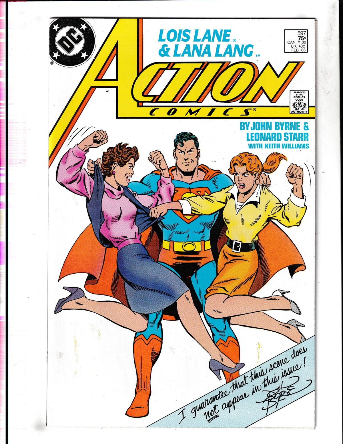 Action Comics #597 (1988) Lois Lane and Lana Lang DC Comics