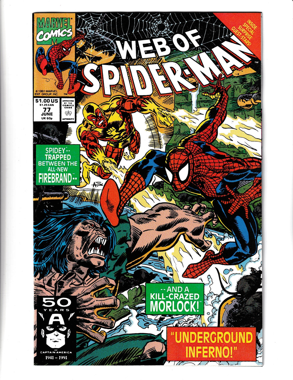 Web of Spider-Man #77 (1991) Marvel Comics SKU:096