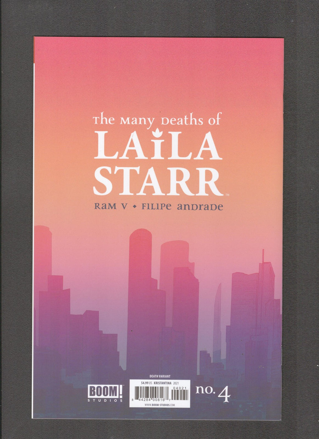Many Deaths of Laila Star #4 (2021) Kristantina Foil Cover BOOM! Comics