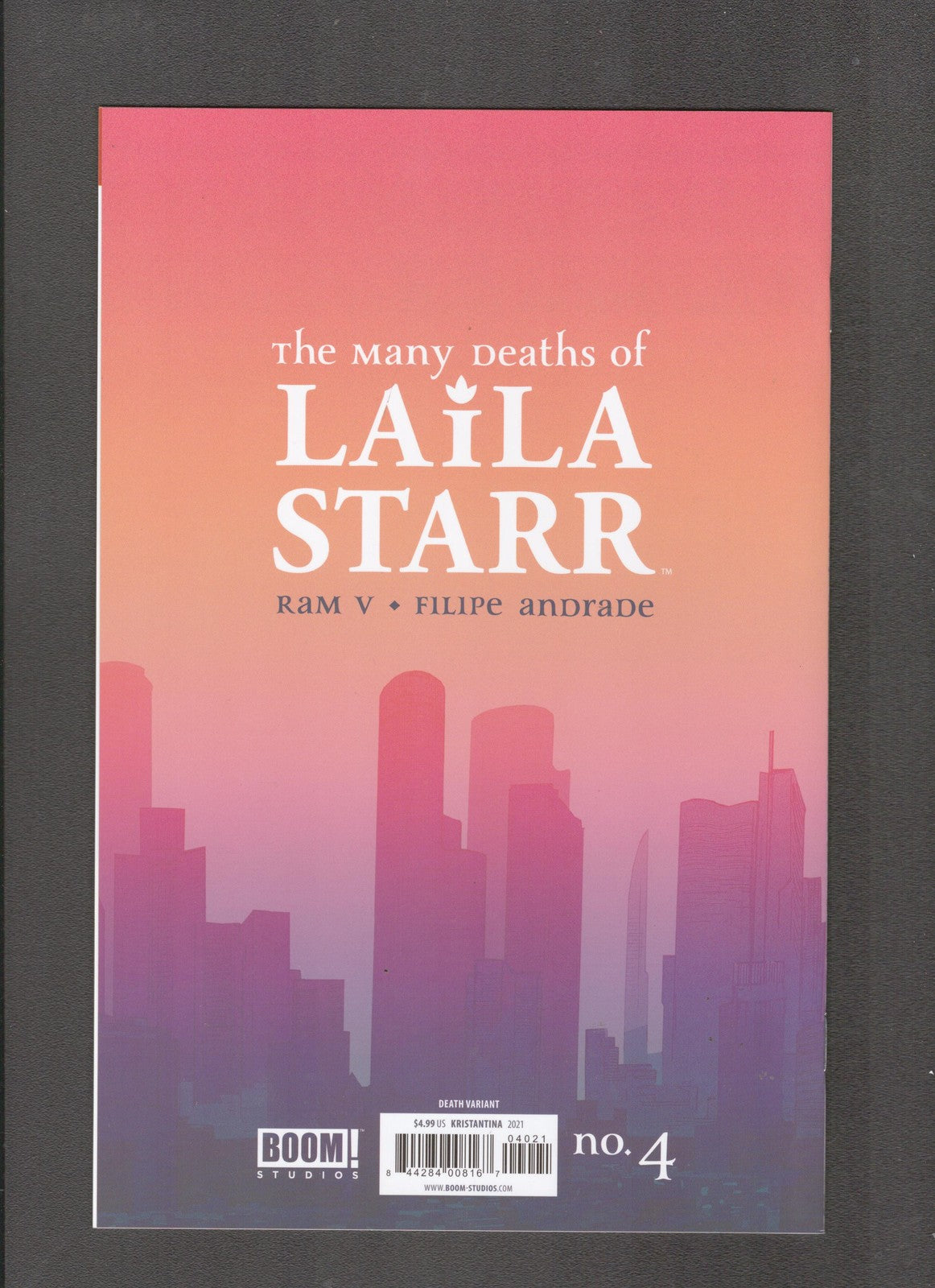 Many Deaths of Laila Star #4 (2021) Kristantina Foil Cover BOOM! Comics