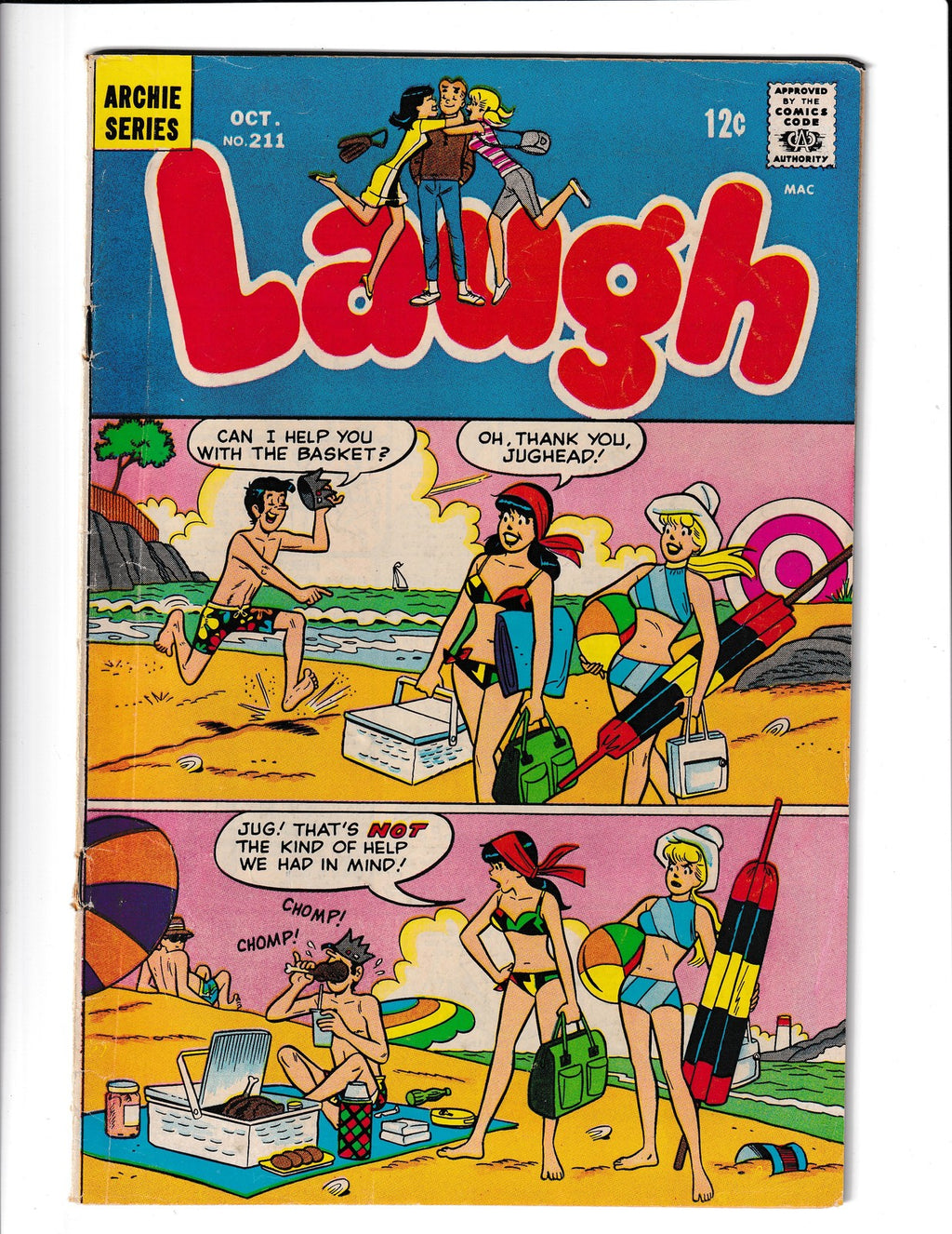 Laugh Comics #211 (1968) Archie Comics SKU:3302