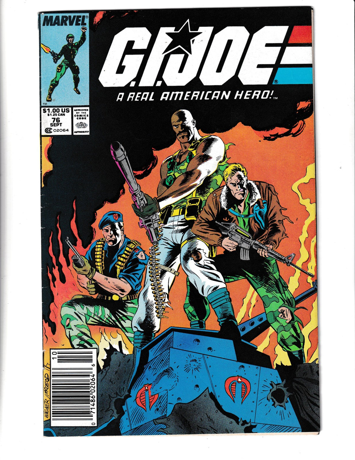 G.I. Joe A Real American Hero #76 (1988) Newsstand Marvel Comics