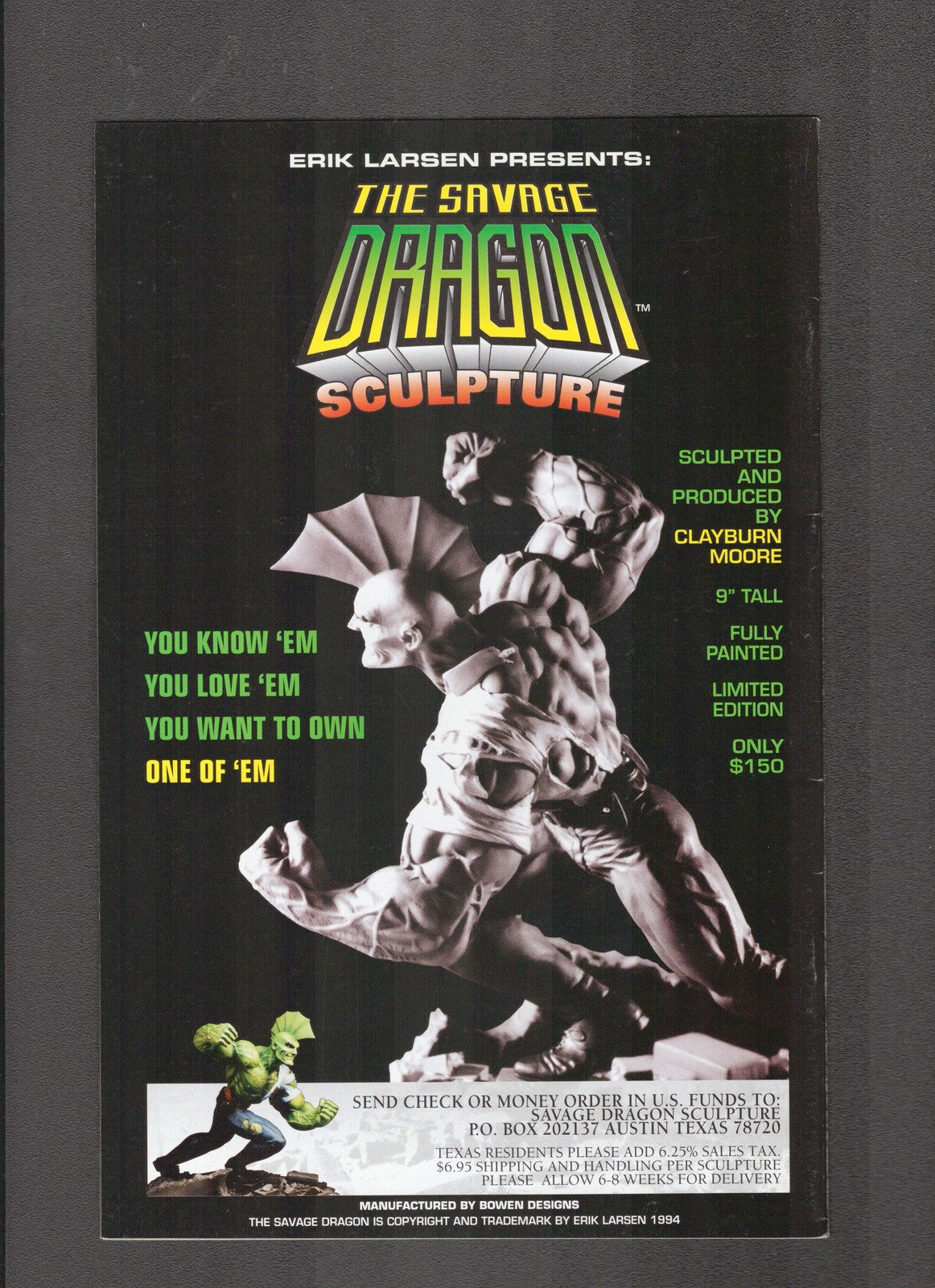 Savage Dragon #9 (1994) Erik Larsen - Higher Grade Image Comics