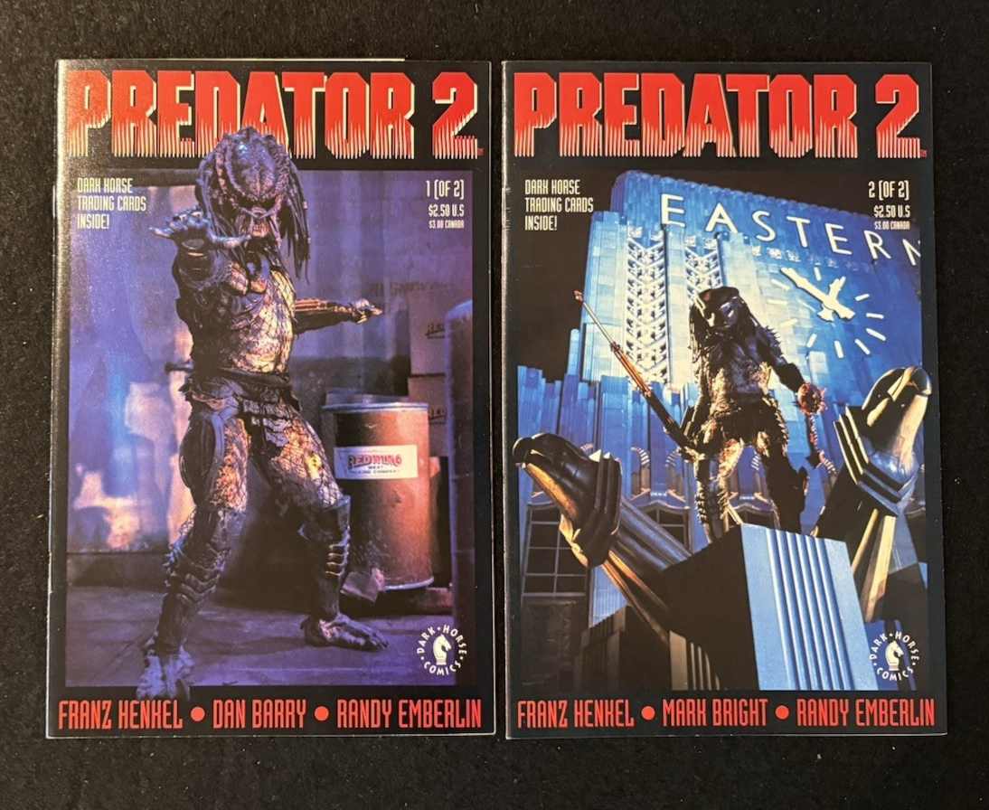 Predator 2 #1-2 (1991) Complete Mini-Series Set Dark Horse Comics